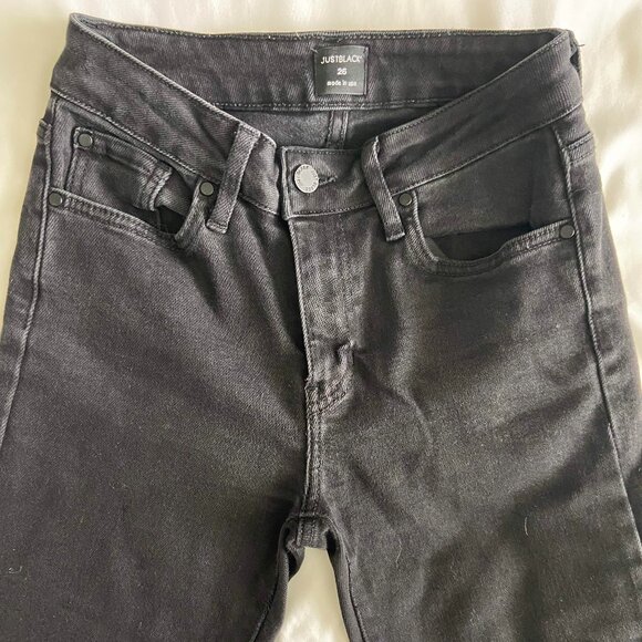 Just Black Denim Kick Flare - Picture 2 of 3